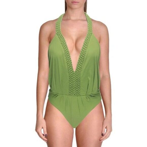 New. Johanna Ortiz green Seashell swimsuit. Small. Retails $495 - Picture 11 of 11